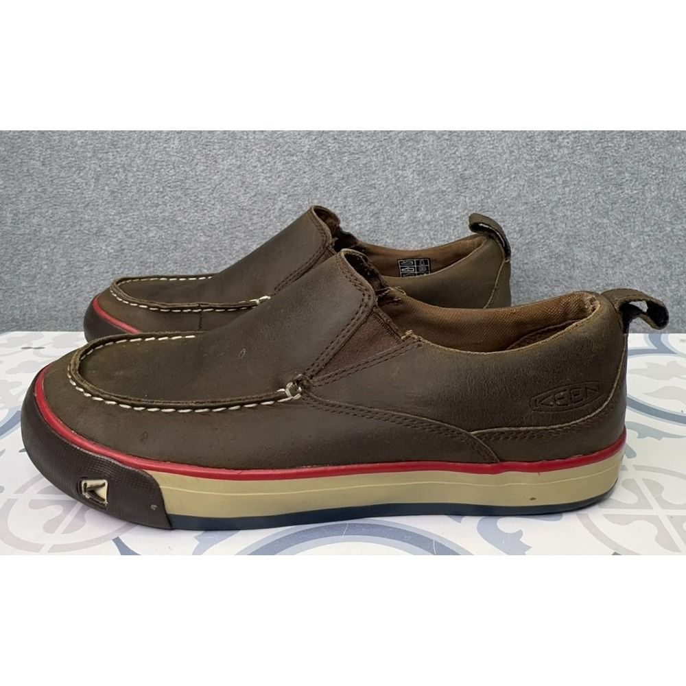 KEEN Timmons Slip On Loafers Men's Sz 8.5 Brown Vulcanized Rubber Casual Comfort